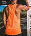 Anteprima Canotta da Palestra Uomo - Canottiera Sportiva Bodybuilding Fluo Lunga con Dorso a Vogatore